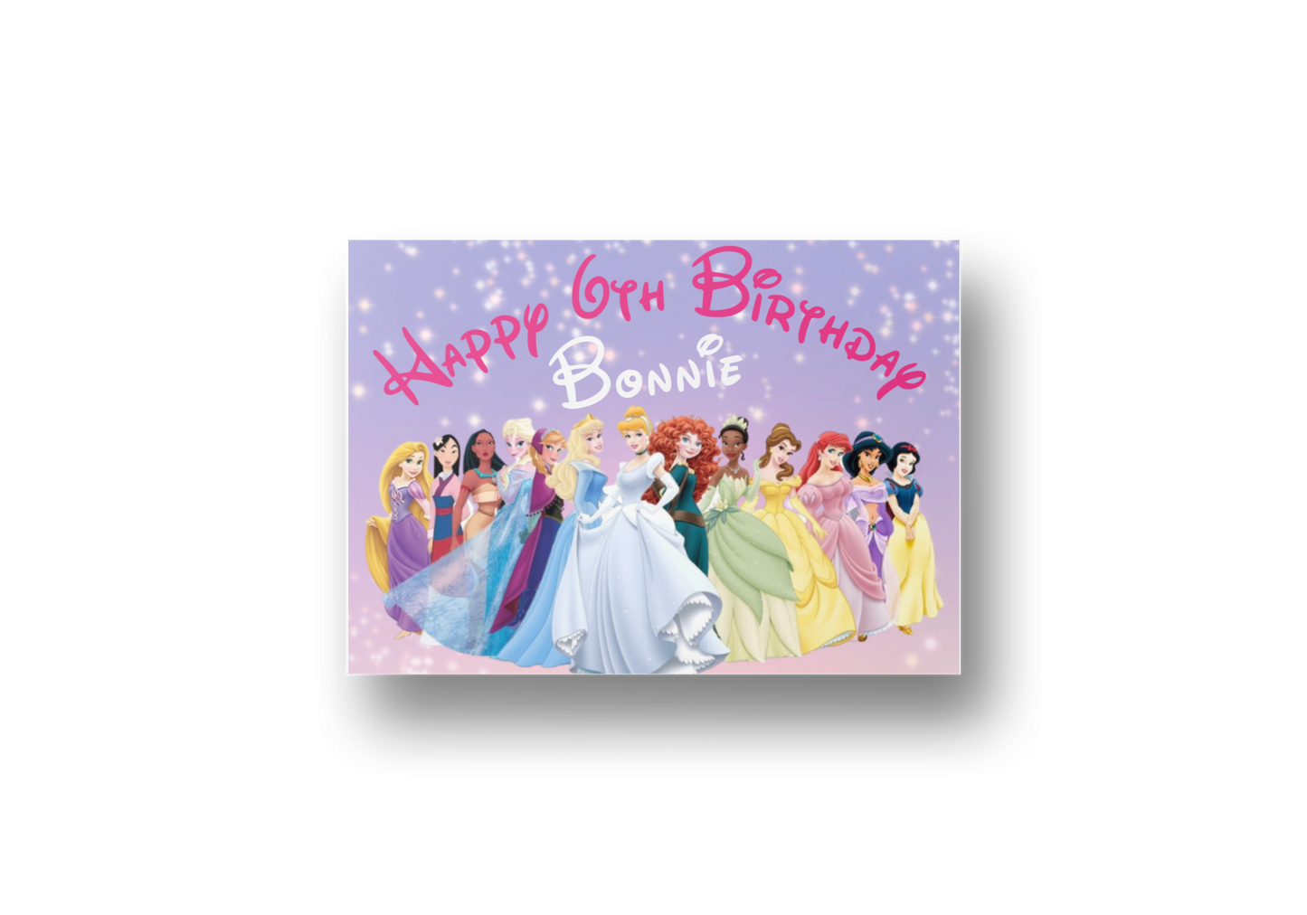 Personalised Disney Princess Cake