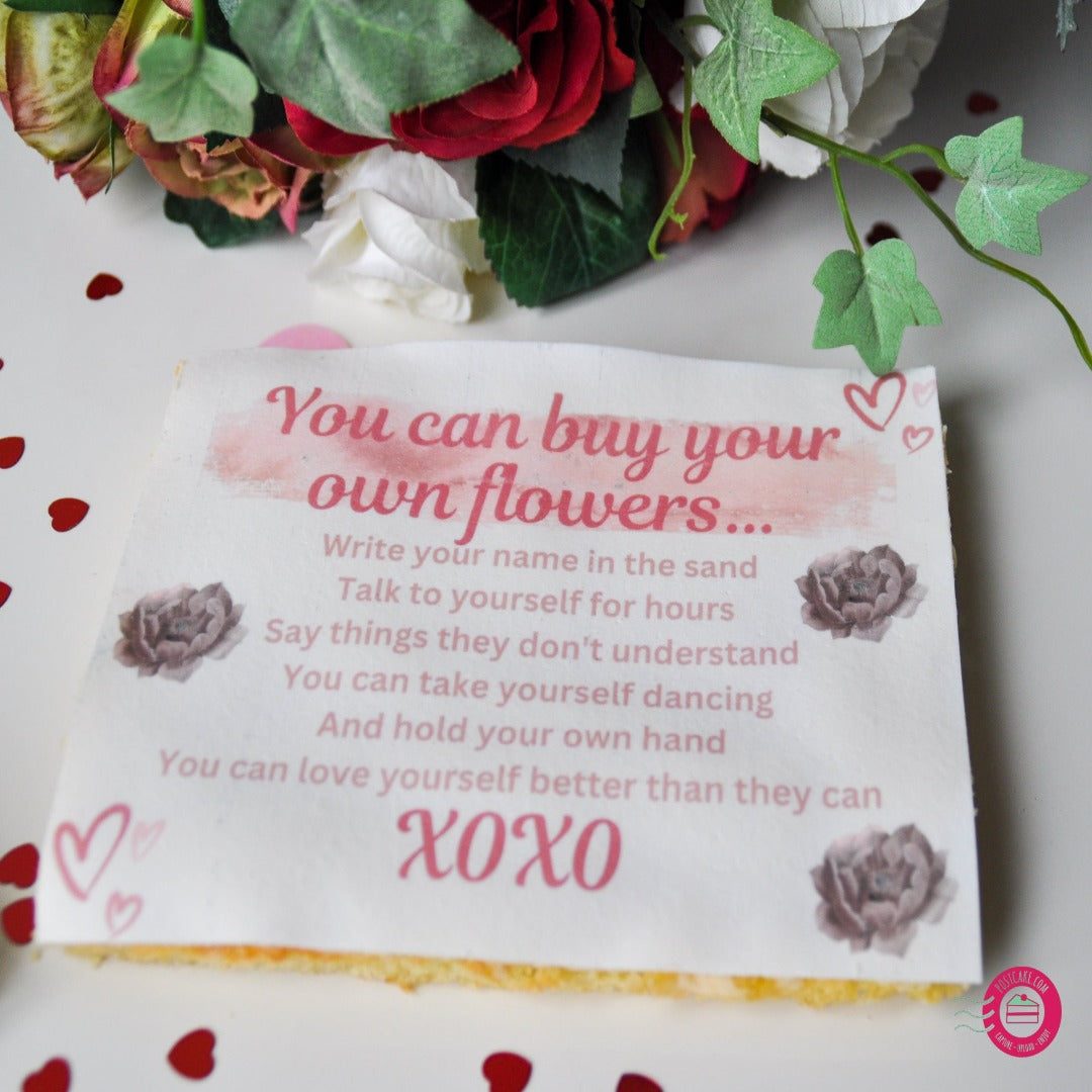 Buy Your Own Flowers Cake